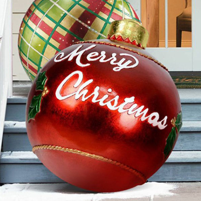 Giant Outdoor Inflatable Christmas Ornament Ball – 60cm PVC Decoration