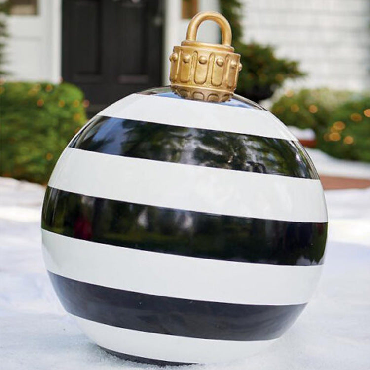 Giant Outdoor Inflatable Christmas Ornament Ball – 60cm PVC Decoration