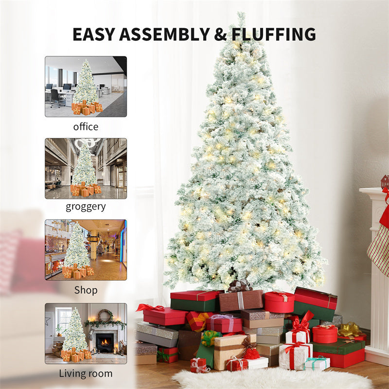 Luxury Snowy Pine Christmas Tree – Realistic Artificial Holiday Tree (2 Sizes)