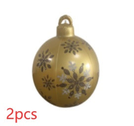 Giant Outdoor Inflatable Christmas Ornament Ball – 60cm PVC Decoration