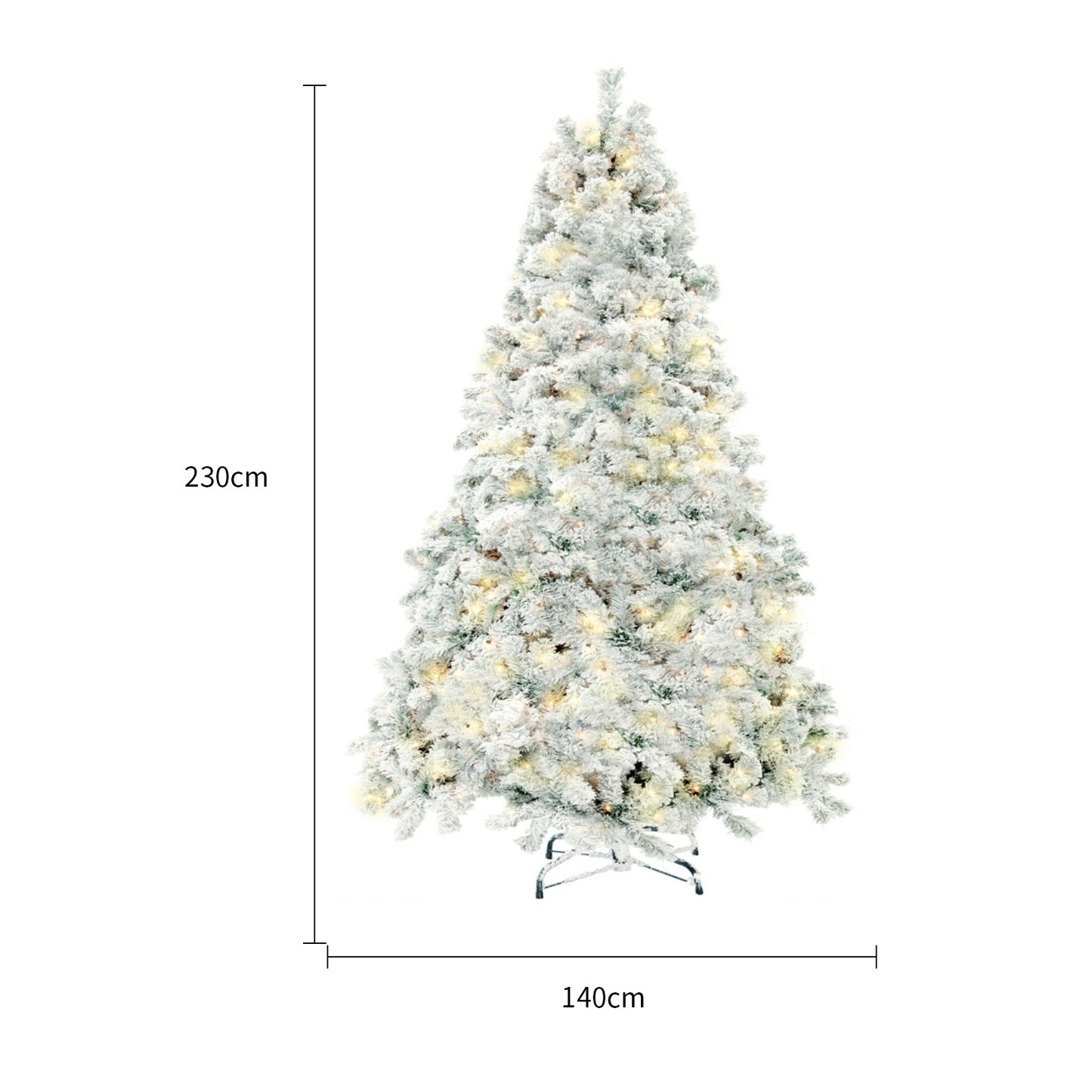 Luxury Snowy Pine Christmas Tree – Realistic Artificial Holiday Tree (2 Sizes)