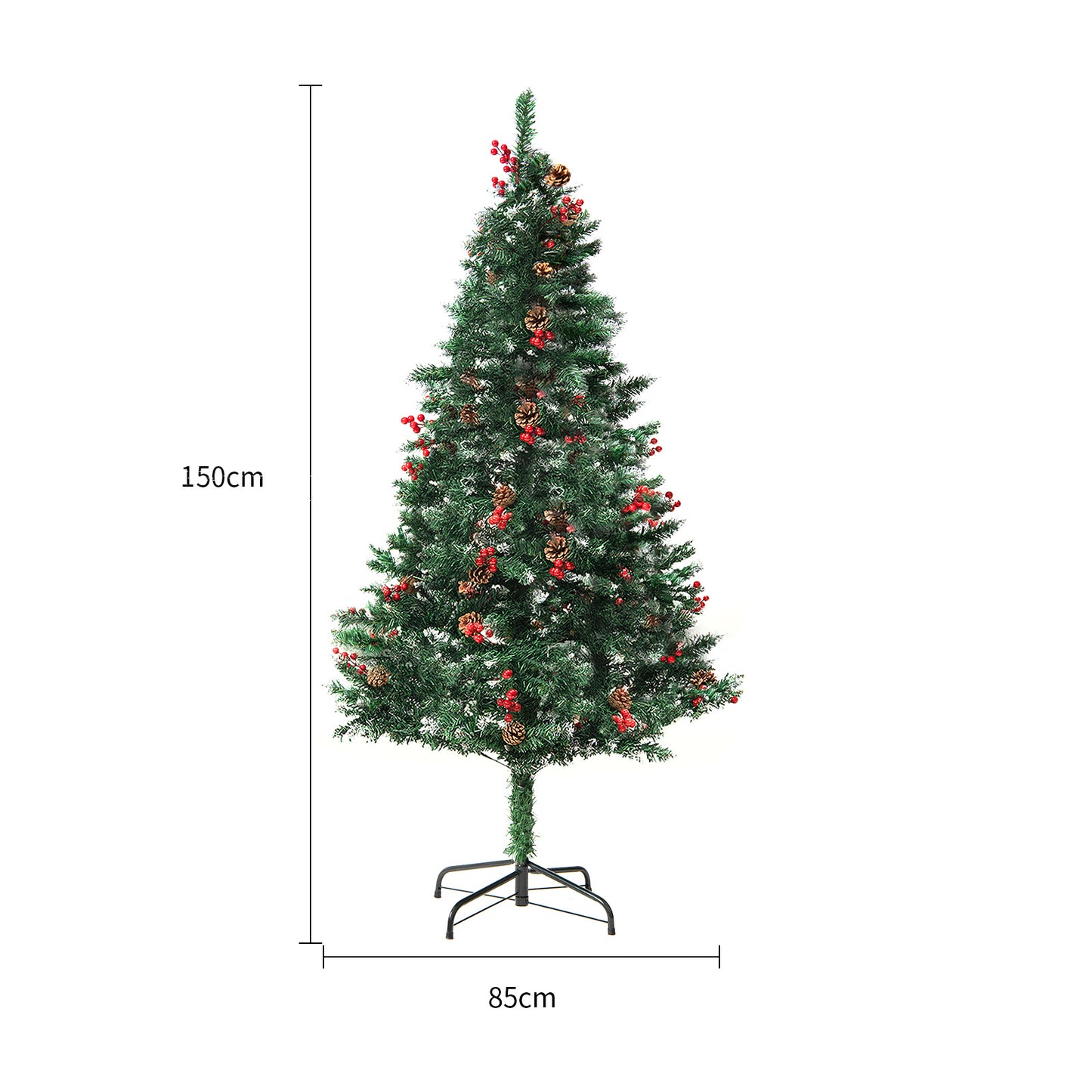 Luxury Snowy Pine Christmas Tree – Realistic Artificial Holiday Tree (2 Sizes)