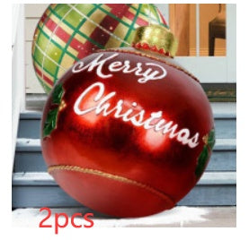 Giant Outdoor Inflatable Christmas Ornament Ball – 60cm PVC Decoration