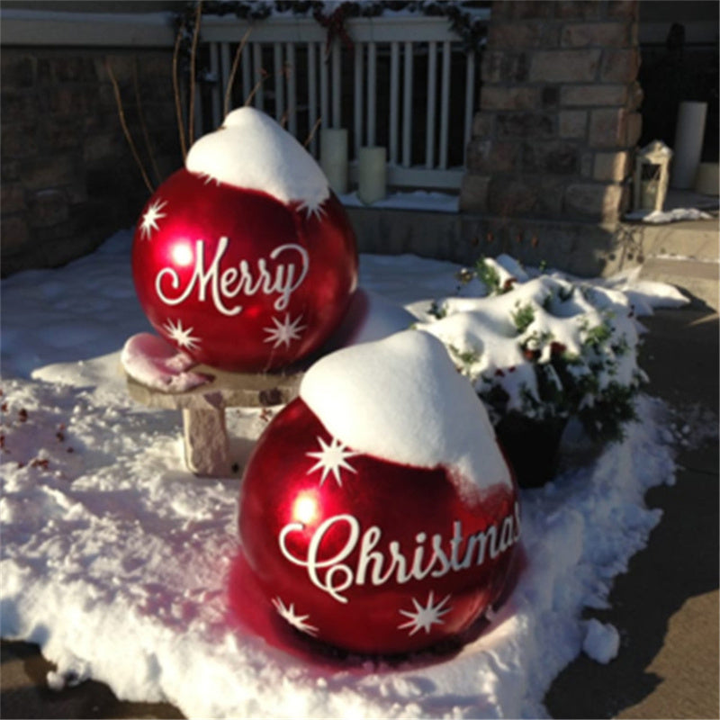 Giant Outdoor Inflatable Christmas Ornament Ball – 60cm PVC Decoration