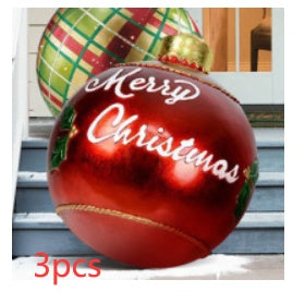 Giant Outdoor Inflatable Christmas Ornament Ball – 60cm PVC Decoration