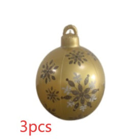 Giant Outdoor Inflatable Christmas Ornament Ball – 60cm PVC Decoration