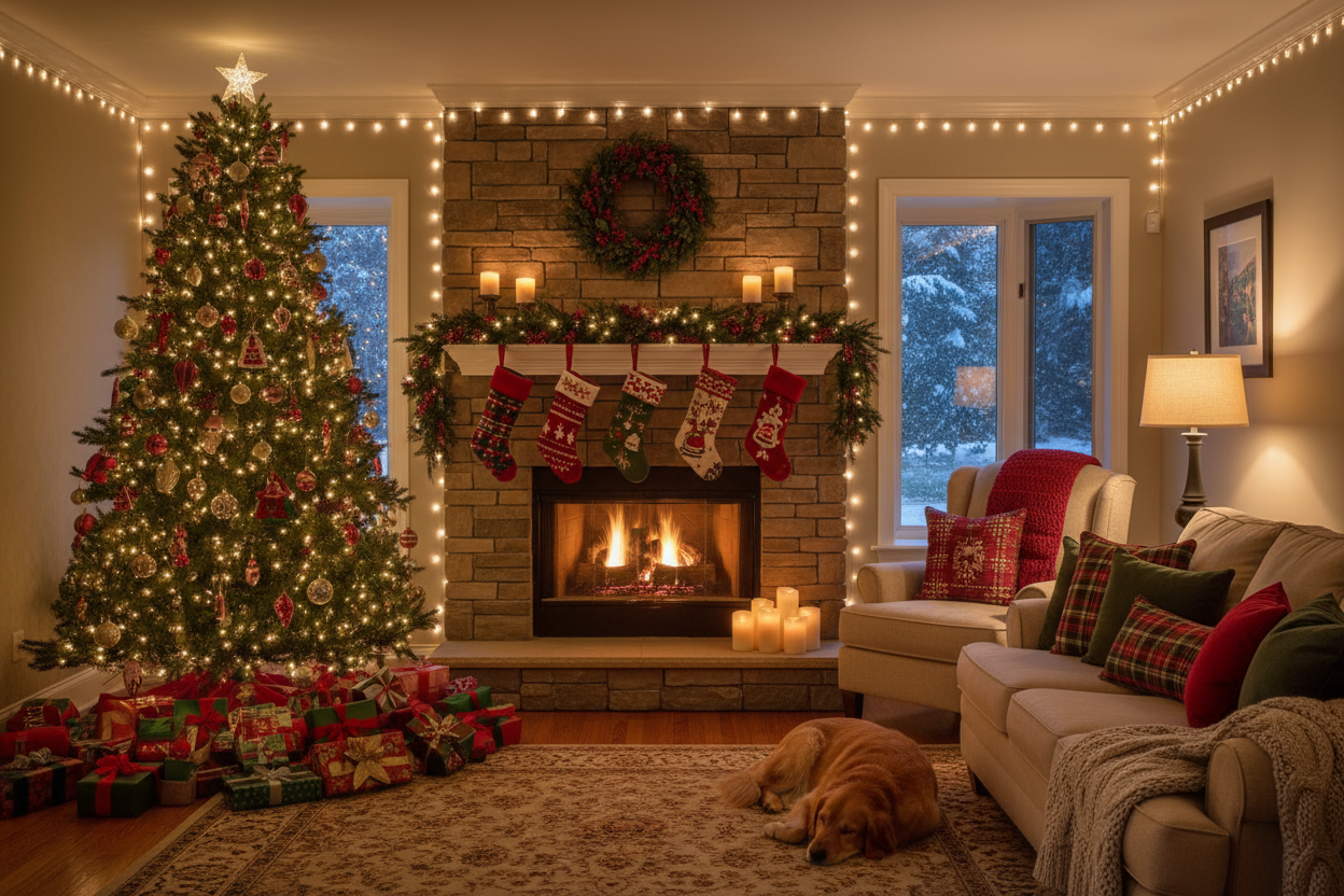Christmas living room