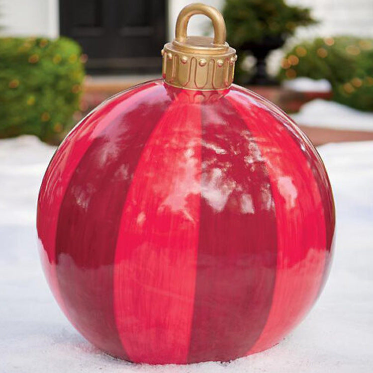 Giant Outdoor Inflatable Christmas Ornament Ball – 60cm PVC Decoration