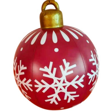 Giant Outdoor Inflatable Christmas Ornament Ball – 60cm PVC Decoration